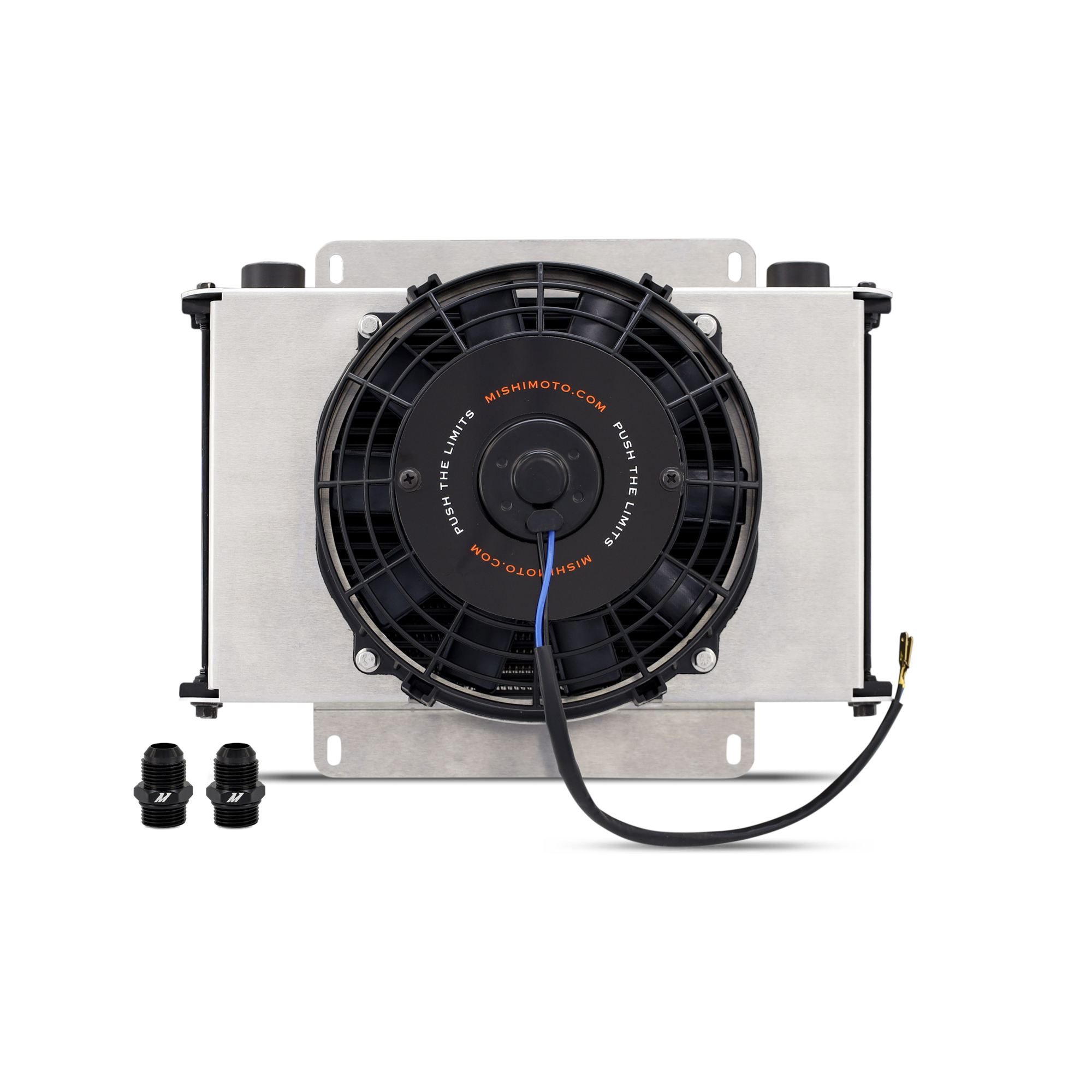 Mishimoto — Mishimoto Universal Oil Cooler Kit 25-Row Cooler and 1x 8in Fan
Oil Cooler Kit - view 8